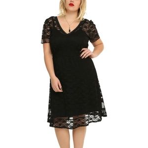 Royal Bones By Tripp Gothic Witchy Black Lace Dress Plus Size 2x Torrid